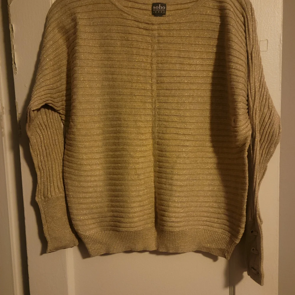 Soho Gold Ribbed Sweater - Picture 1 of 6